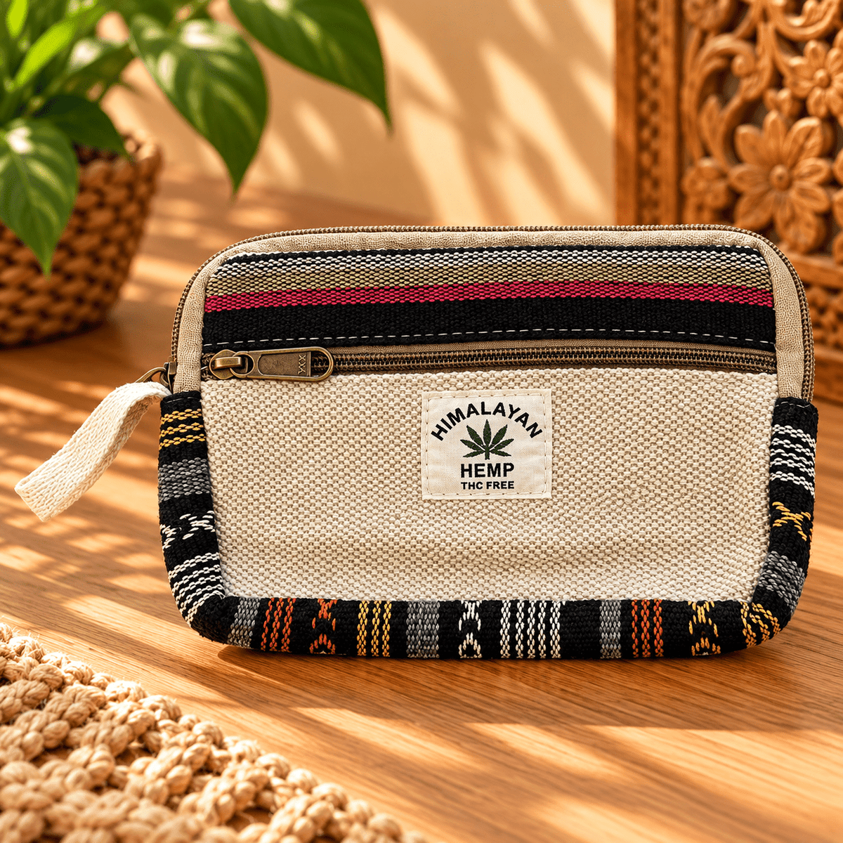Estuche Organizador Himalaya Tara de Cáñamo - BOUTIQUEDELAINDIA
