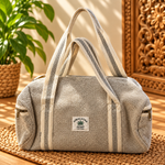 Bolso de viaje Himadri en Cáñamo con Doble Correa - BOUTIQUEDELAINDIA