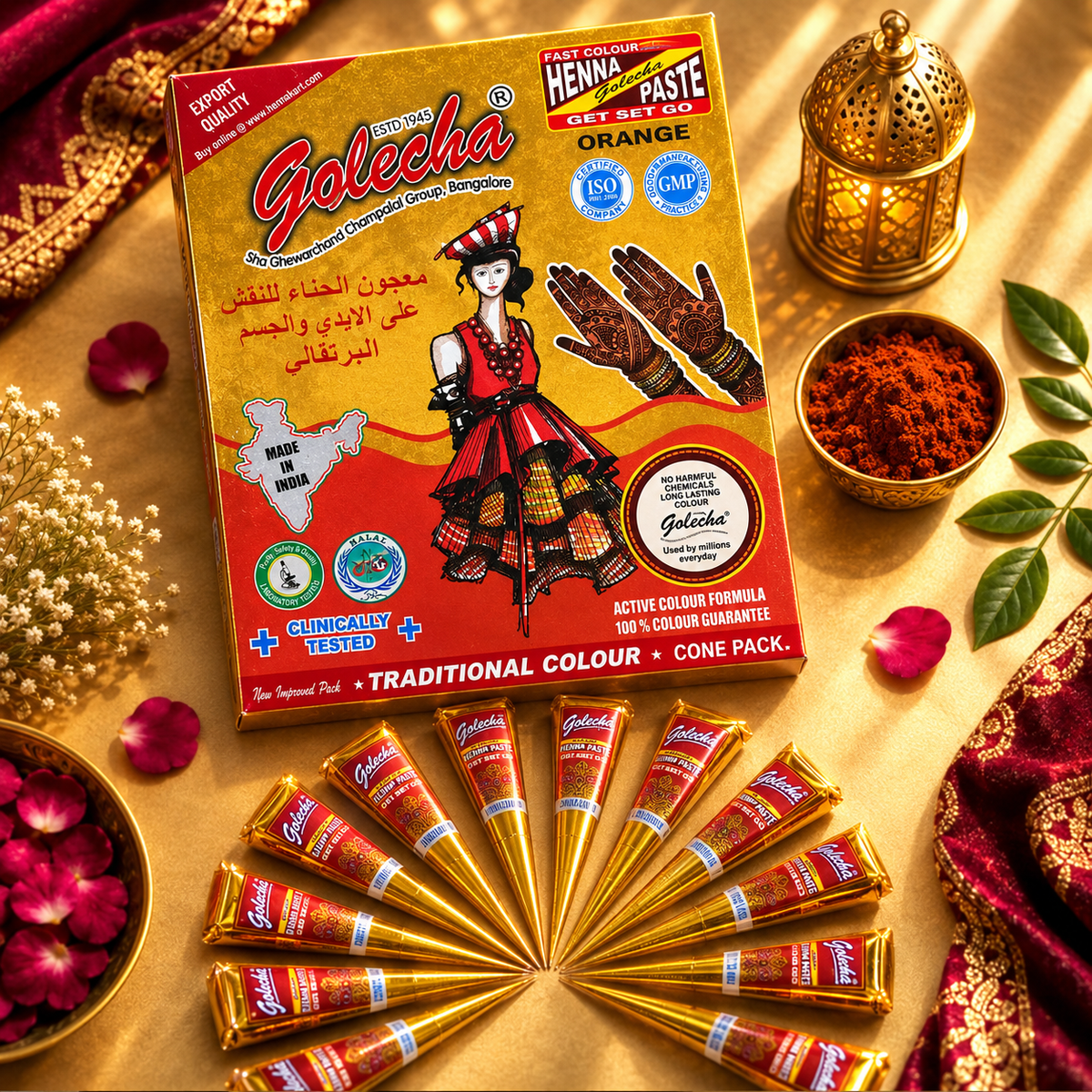 Caja de Henna Golecha de colores – BOUTIQUEDELAINDIA