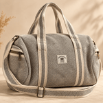 Bolso de viaje Himadri en Cáñamo con Doble Correa - BOUTIQUEDELAINDIA