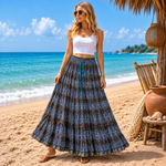 Falda Anarkali Larga en Algodón - BOUTIQUEDELAINDIA