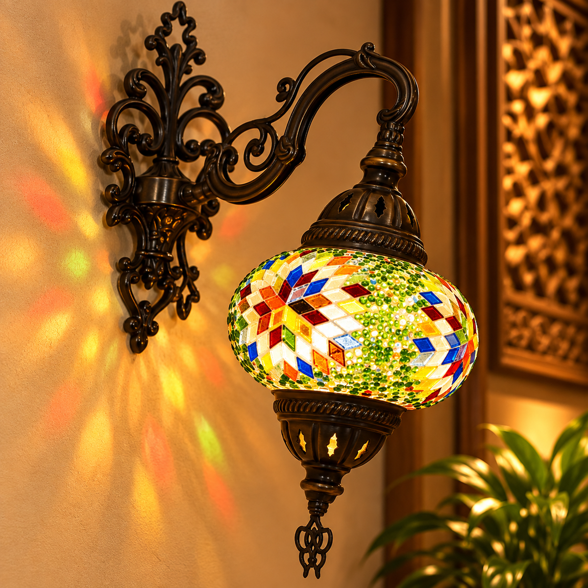 Lámpara Turca de Pared - BOUTIQUEDELAINDIA