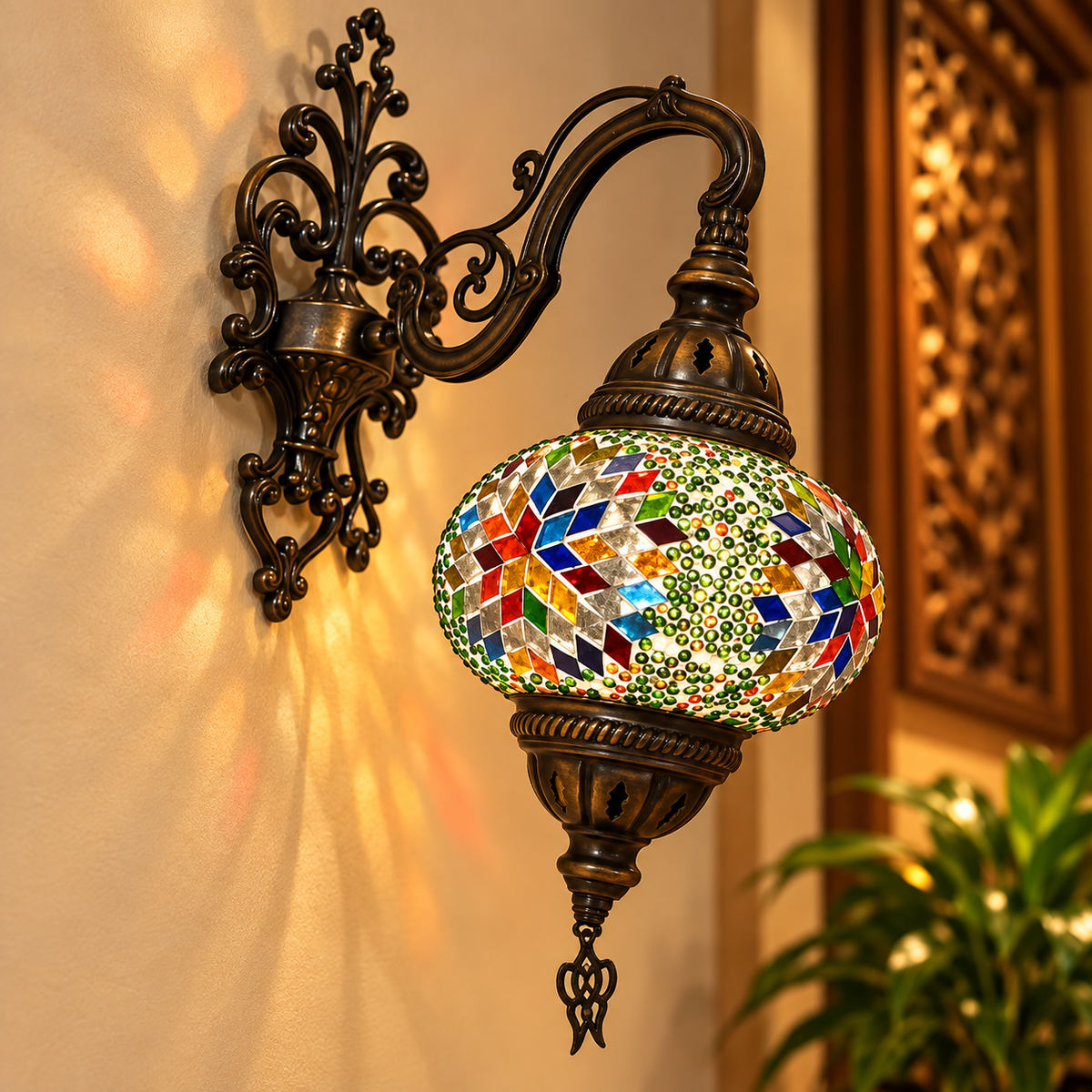 Lámpara Turca de Pared - BOUTIQUEDELAINDIA