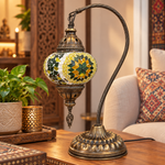 Lámpara Turca de Mesa Mosaico - BOUTIQUEDELAINDIA