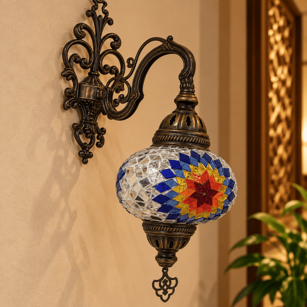 Lámpara Turca de Pared Sol de Konya - BOUTIQUEDELAINDIA