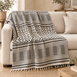 Manta Decorativa para Sofá Kavisha de Algodón - BOUTIQUEDELAINDIA