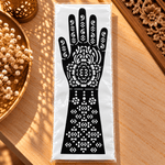 Plantilla de Henna India Amara – Arte Mehndi Floral para Manos - BOUTIQUEDELAINDIA