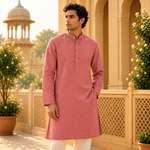 Kurta Icon Estampado y Bordado - BOUTQUEDELAINDIA