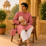 Kurta Icon Estampado y Bordado - BOUTQUEDELAINDIA