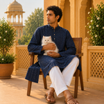 Kurta Icon Estampado y Bordado - BOUTQUEDELAINDIA