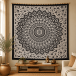 Tela Decorativa Mandala Eclipse de Agra - BOUTIQUEDELAINDIA