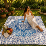 Tela Decorativa Mandala de Algodón - BOUTIQUEDELAINDIA