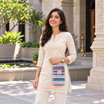 Bolso Porta Celular en Cáñamo Artesanal - BOUTIQUEDELAINDIA