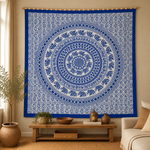 Tela Decorativa Mandala de Algodón - BOUTIQUEDELAINDIA