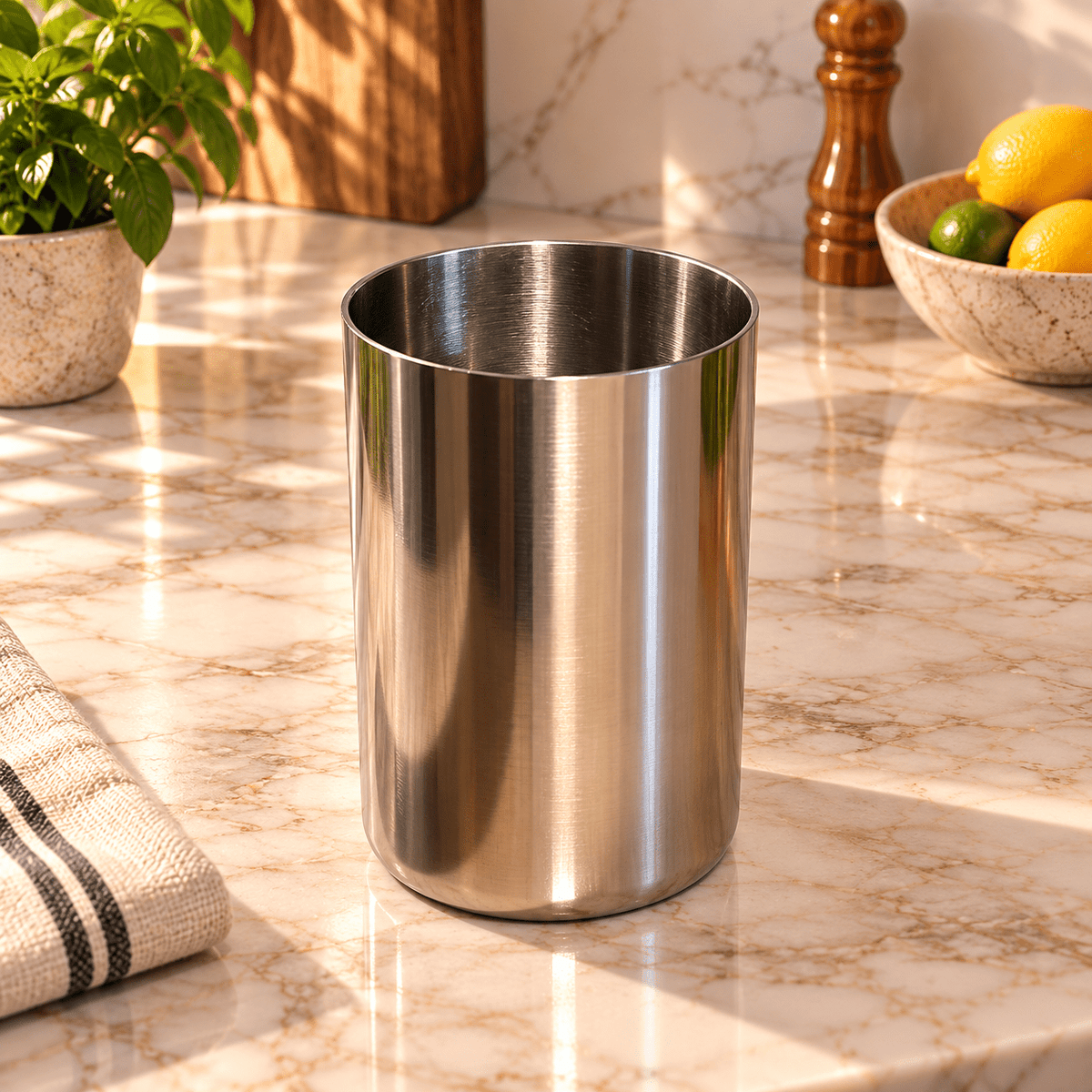 Vaso de Acero Indio Aarav - BOUTIQUEDELAINDIA