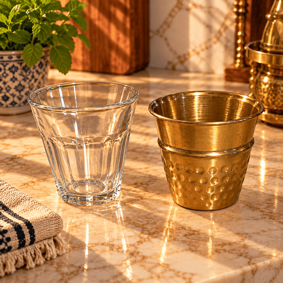 Set de Café Turco Sultán con Estufa Tradicional y Copas - BOUTIQUEDELAINDIA