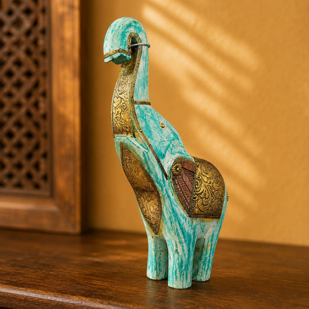 Elefante Sagrado Ganesha Turquesa
