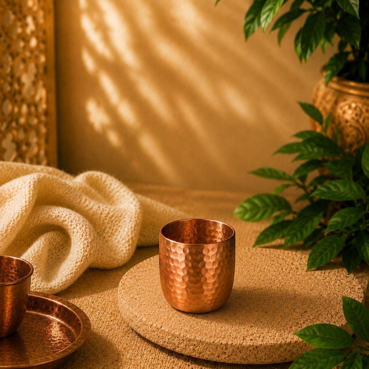 Vaso de cobre Artesanal - BOUTIQUEDELAINDIA