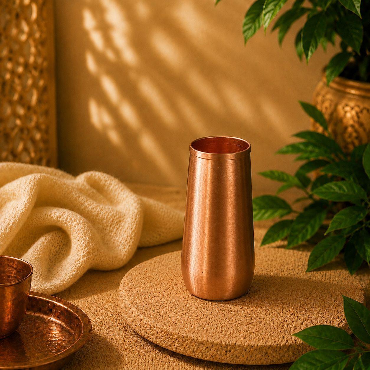 Vaso de Cobre Veda - BOUTIQUEDELAINDIA