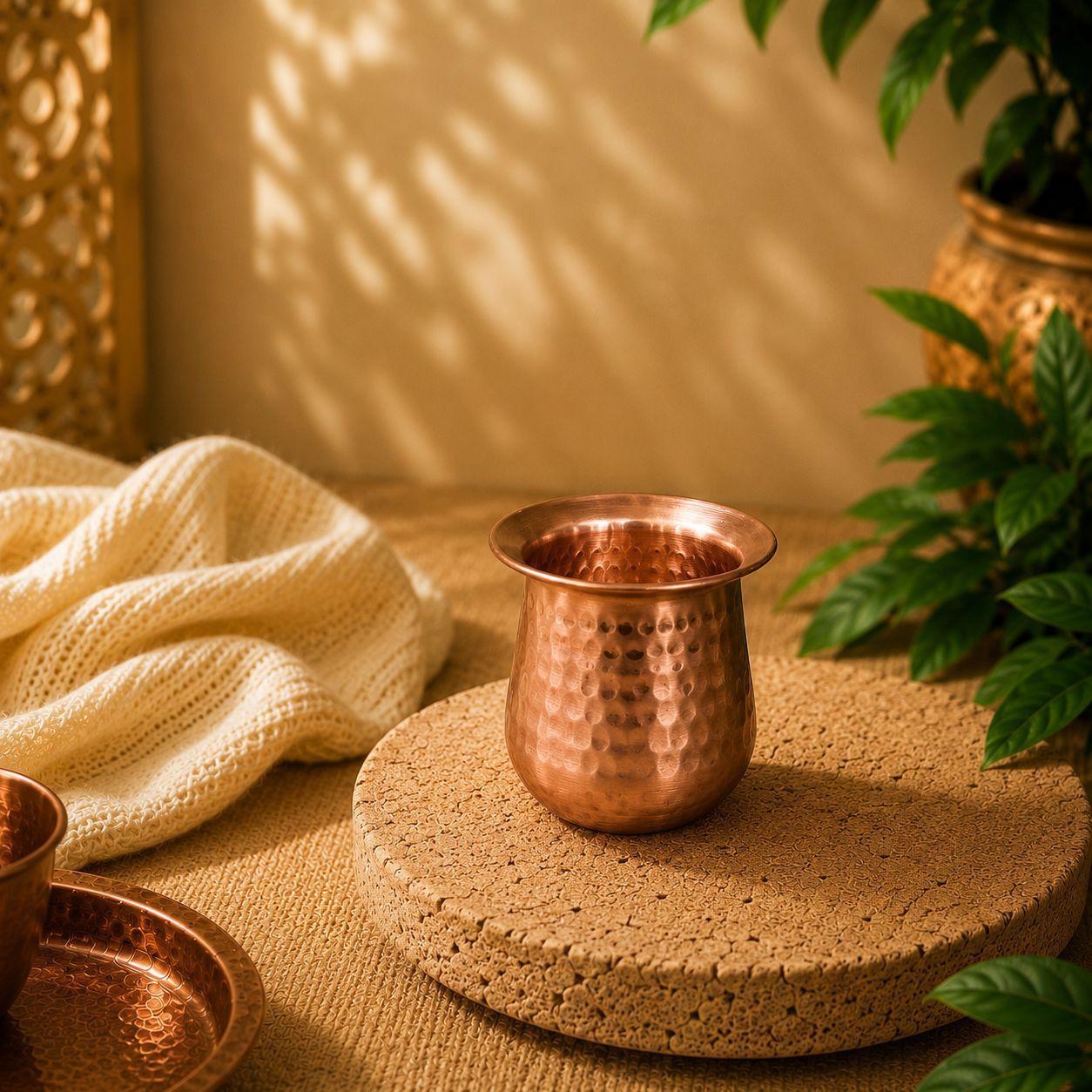 Vaso de Cobre Amrita - BOUTIQUEDELAINDIA
