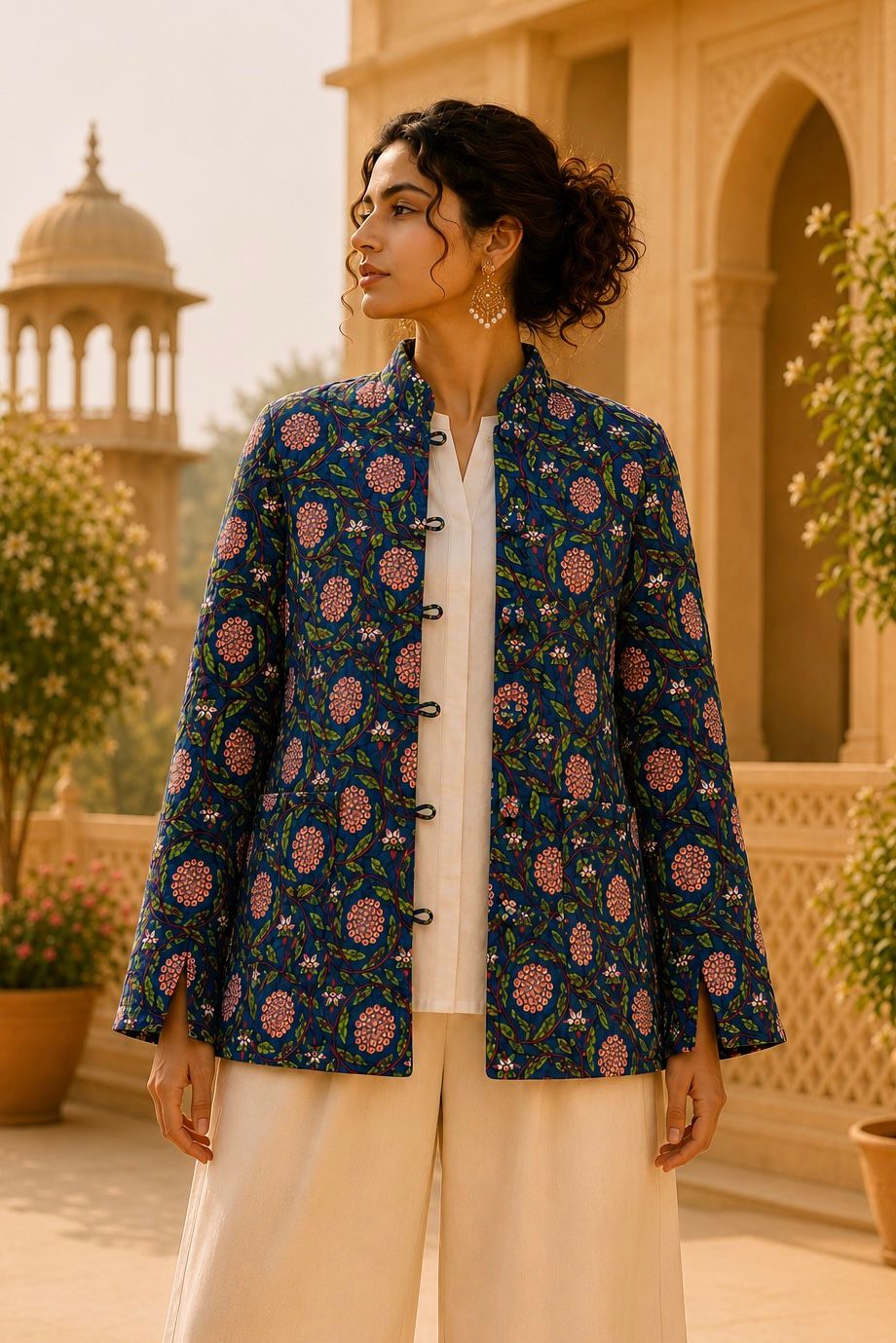 Chaqueta Doble Faz Indigo Lotus