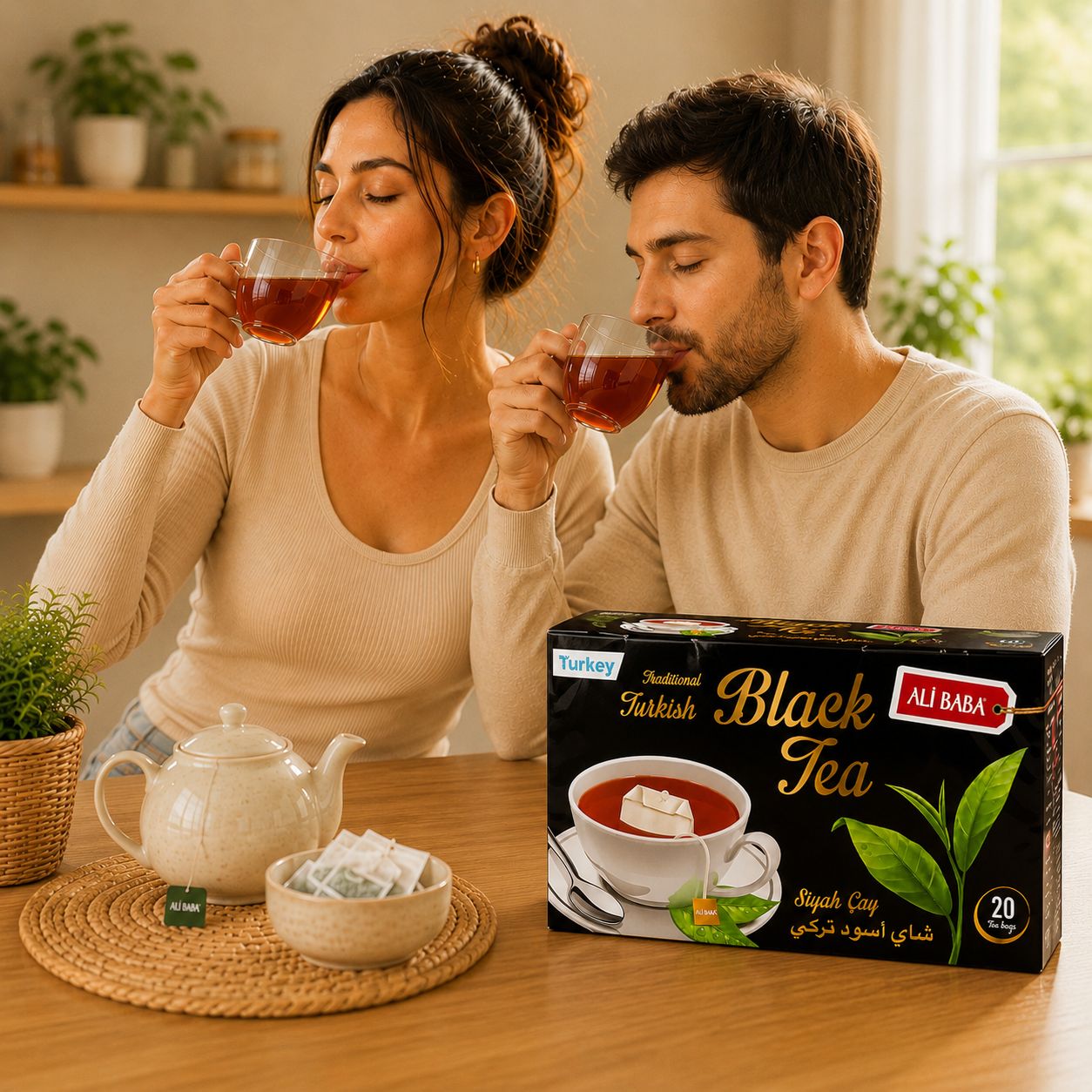 Té Turco Negro Tizanas Ali Baba - BOUTIQUEDELAINDIA
