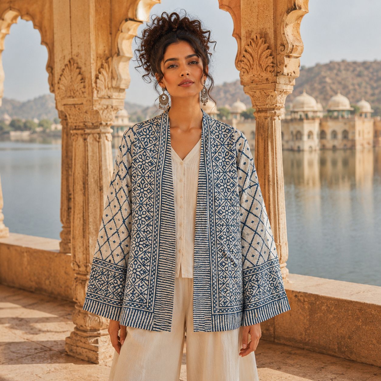 Chaqueta Kimono Aadhira - BOUTIQUEDELAINDIA