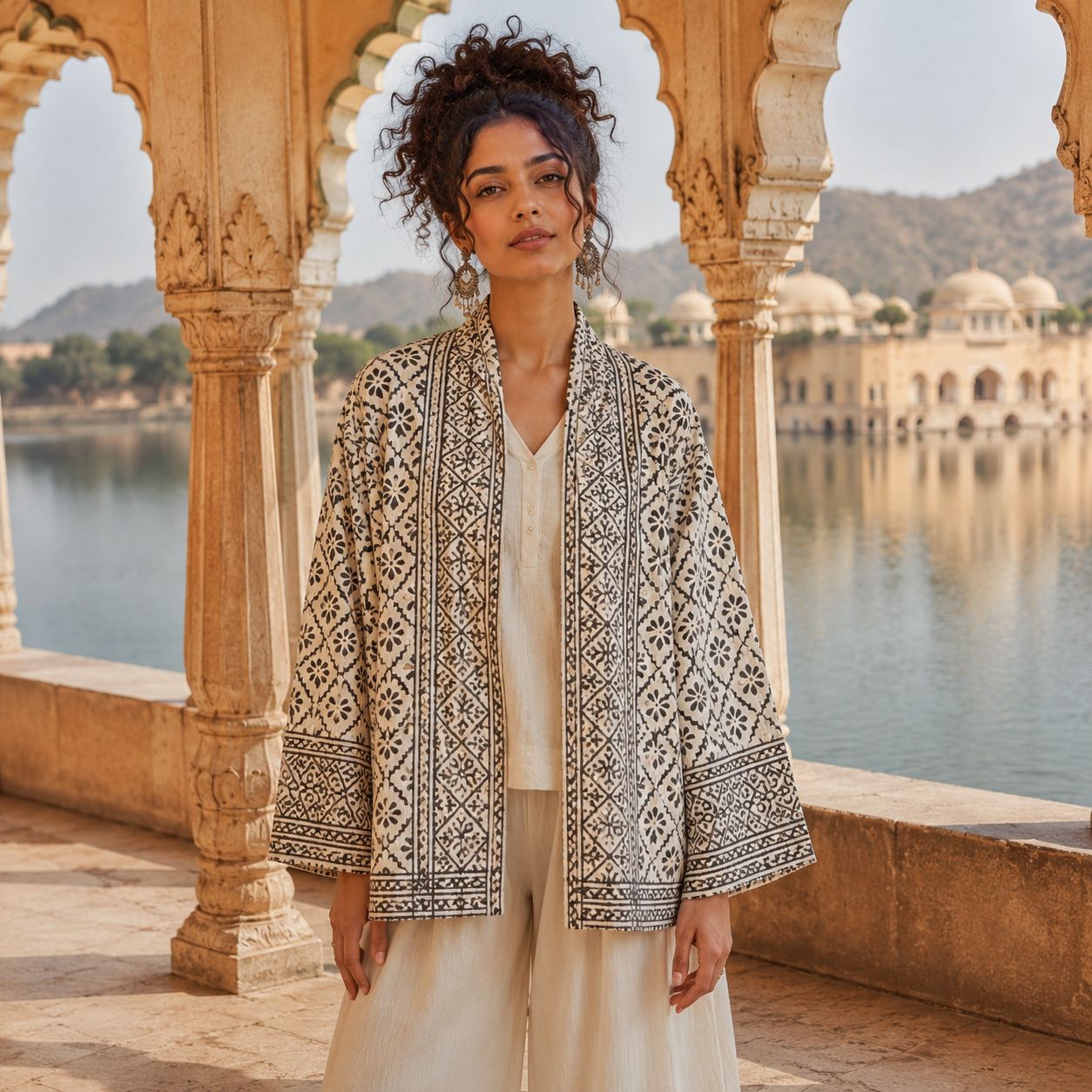 Chaqueta Kimono Yashvi - BOUTIQUEDELAINDIA