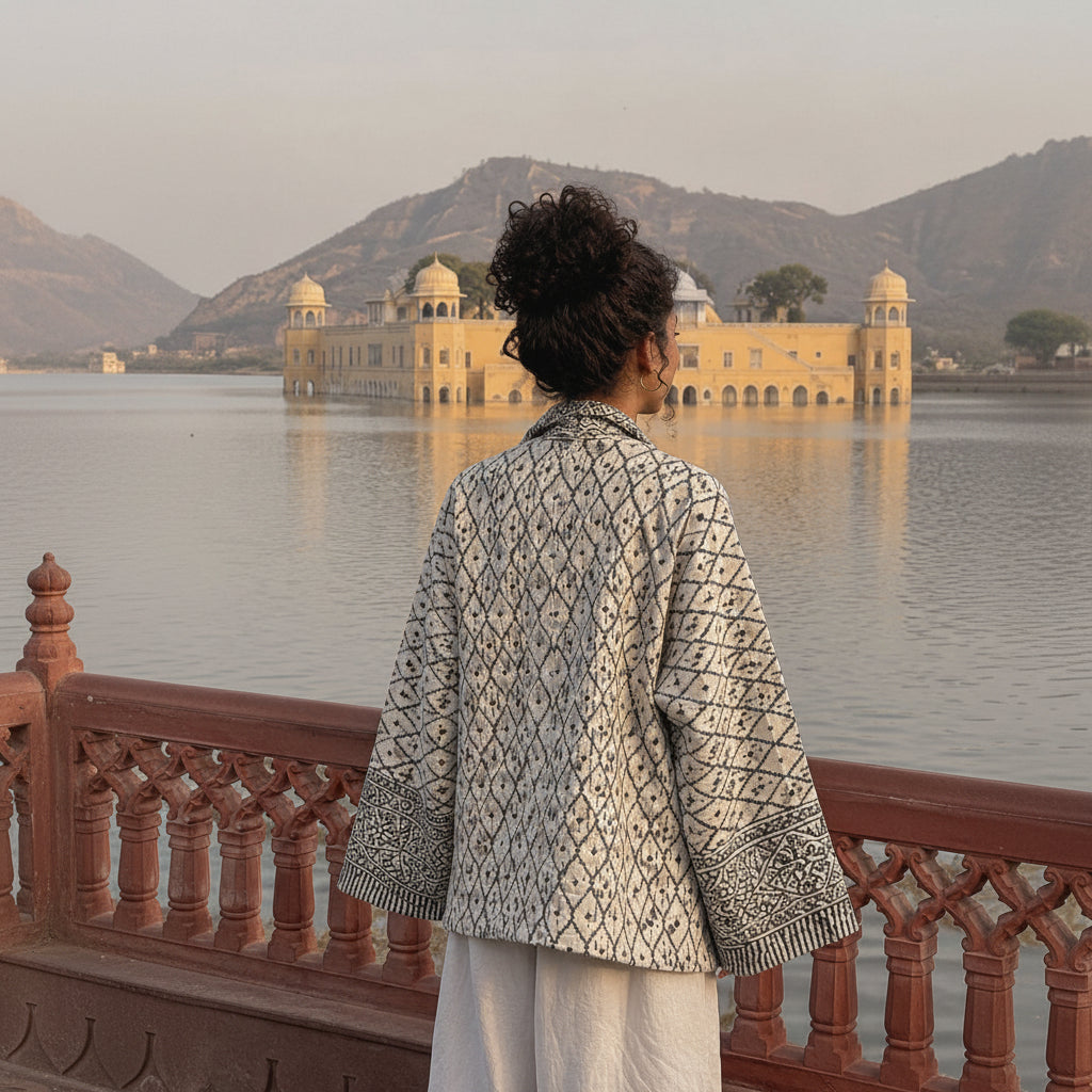 Chaqueta Kimono Aadhira - BOUTIQUEDELAINDIA