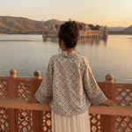 Chaqueta Kimono Yashvi en Algodón - BOUTIQUEDELAINDIA