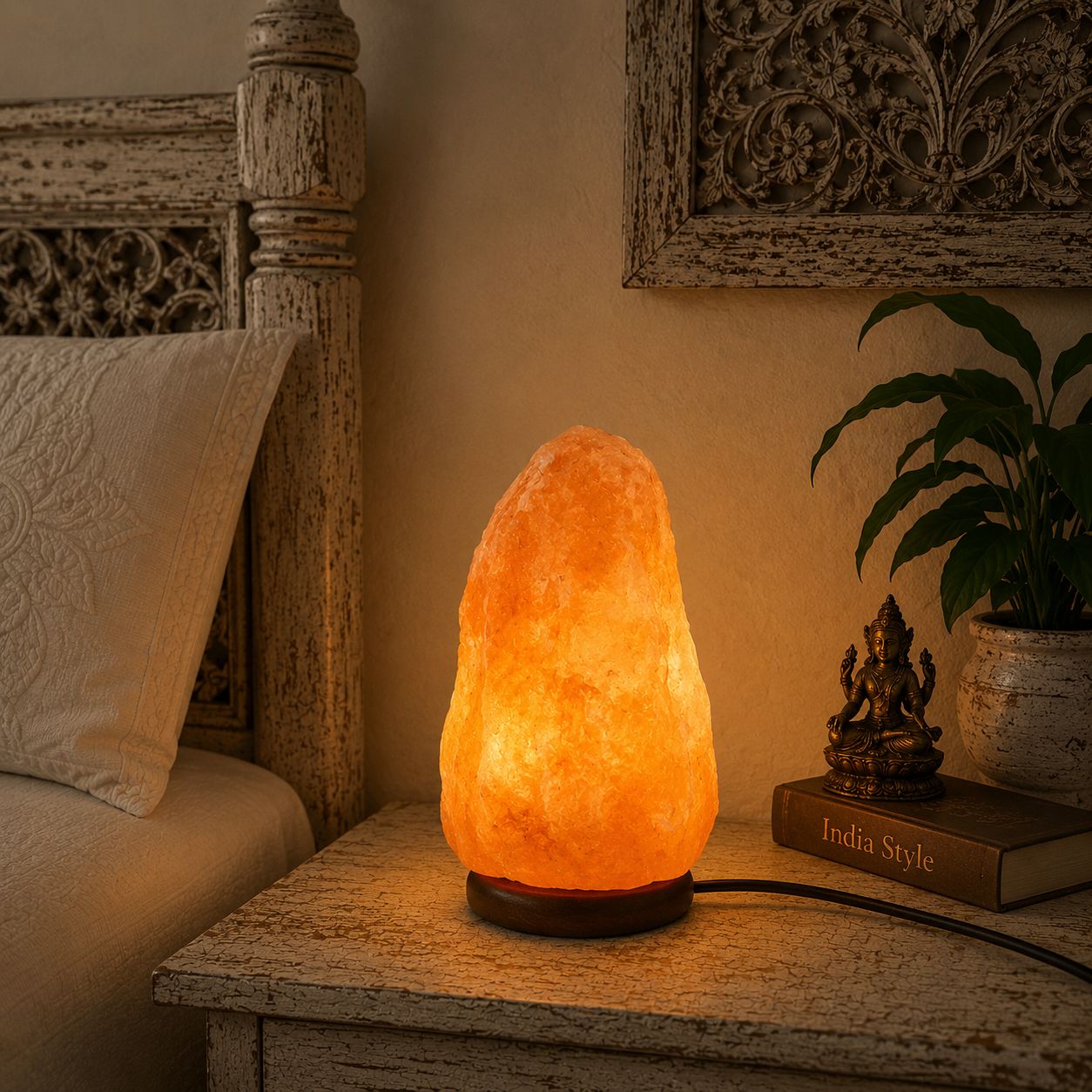 Lámpara de Sal Himalaya Prana - BOUTIQUEDELAINDIA