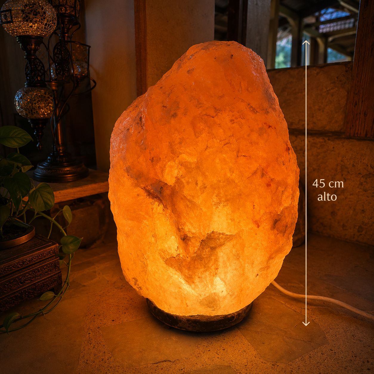 Lámpara de Sal Himalaya Agni - BOUTIQUEDELAINDIA