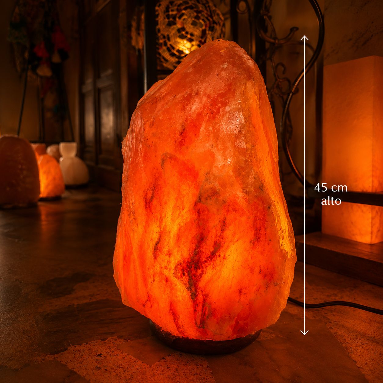 Lámpara de Sal Himalaya Omkara - BOUTIQUEDELAINDIA