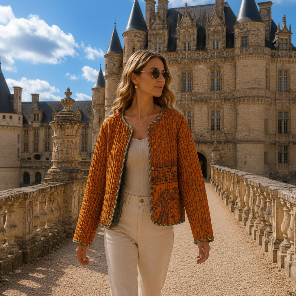 Chaqueta Corta Saanvi - BOUTIQUEDELAINDIA