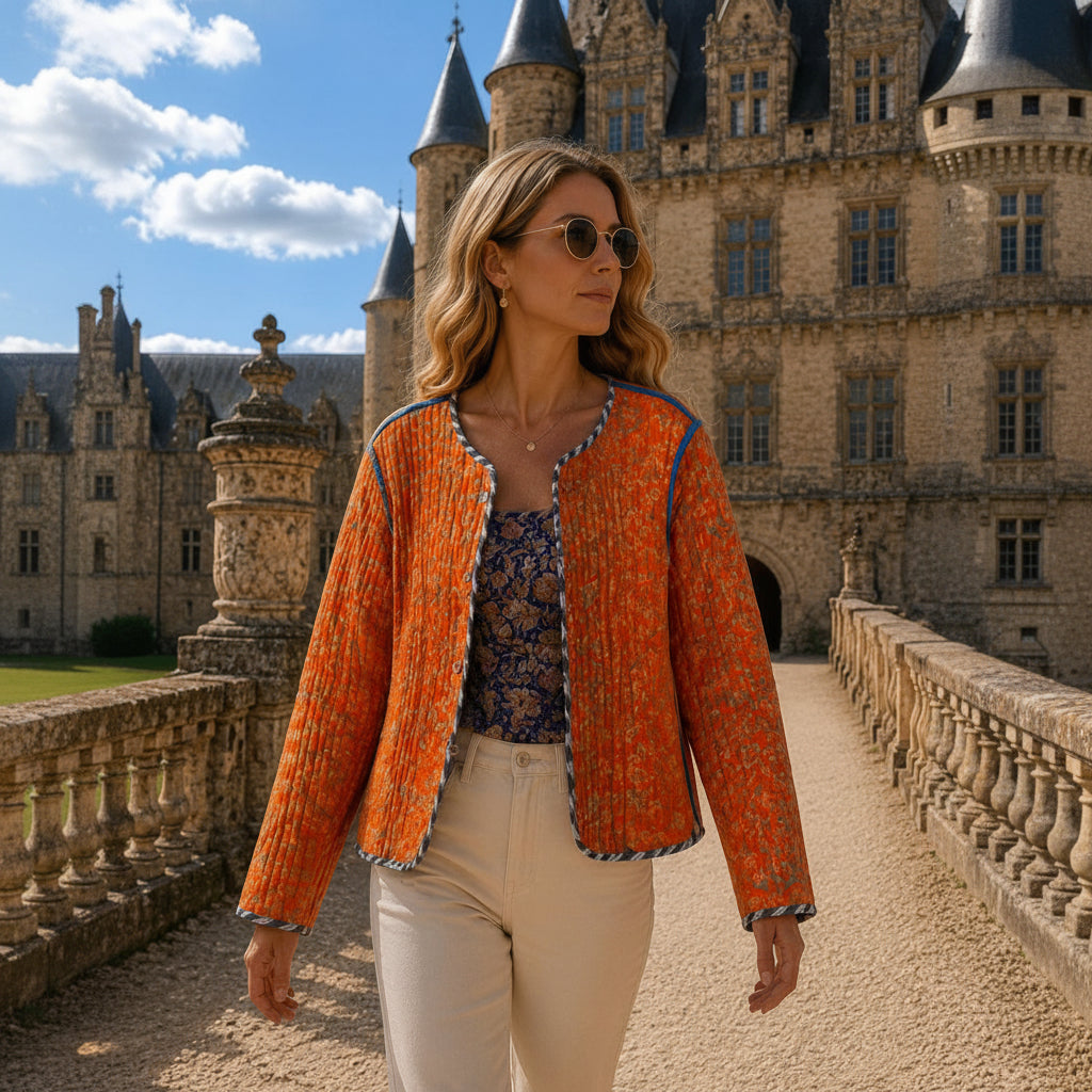 Chaqueta Corta Charvi - BOUTIQUEDELAINDIA