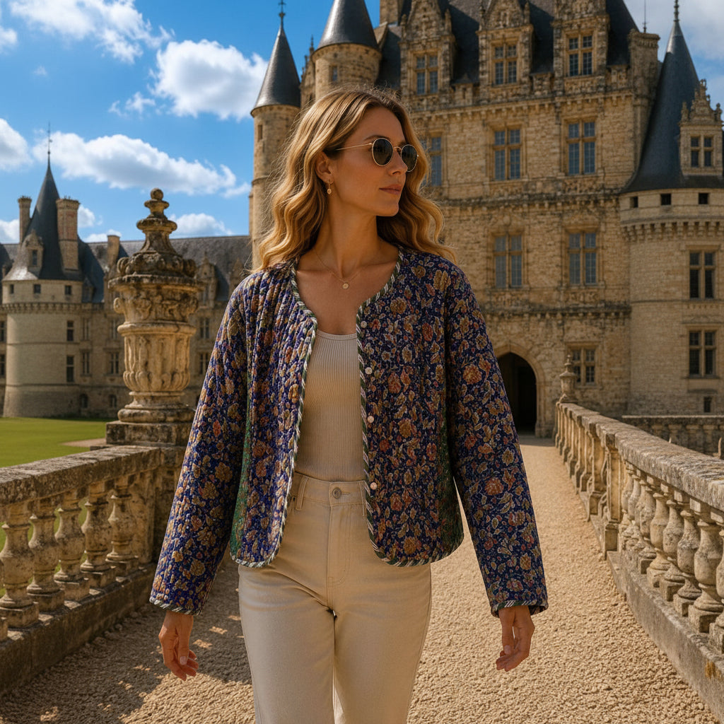 Chaqueta Corta Charvi - BOUTIQUEDELAINDIA