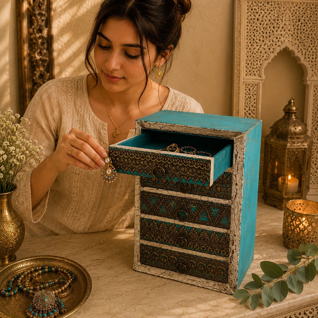 Joyero Organizador Pari - BOUTIQUEDELAINDIA