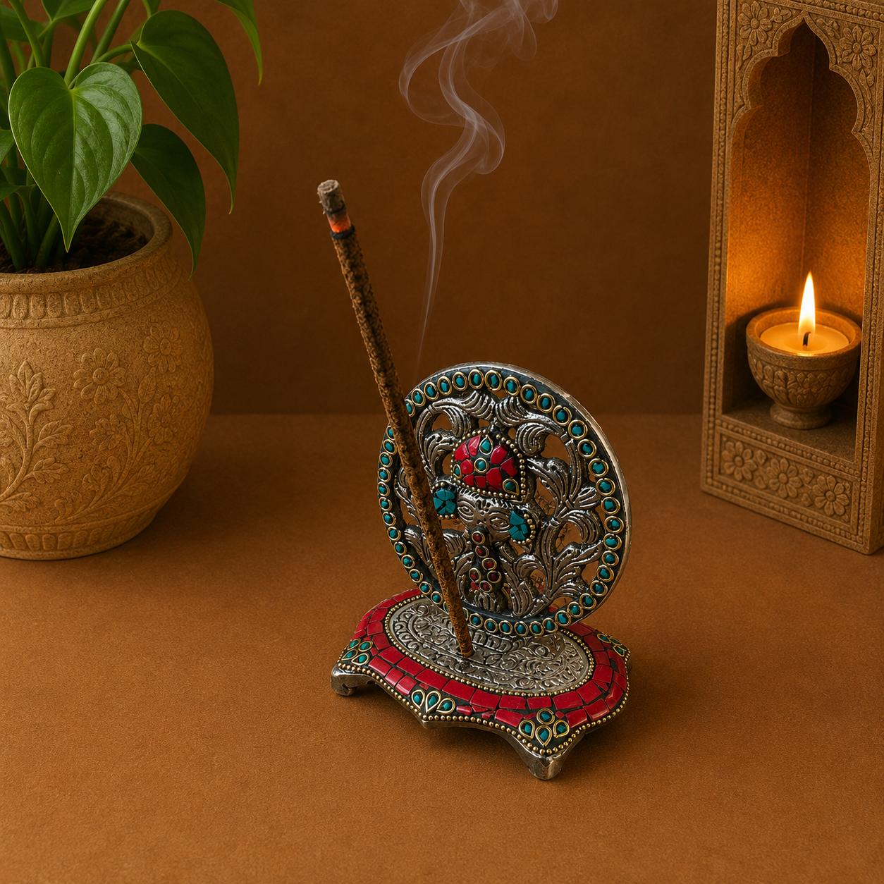 Porta Incienso Mayura - BOUTIQUEDELAINDIA