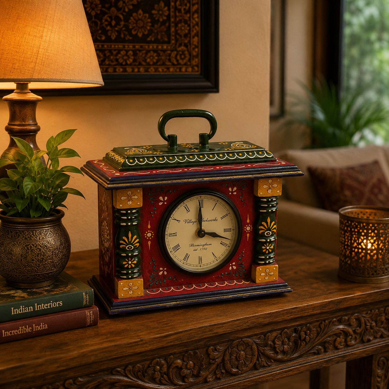 Reloj de Mesa Kairavi - BOUTIQUEDELAINDIA