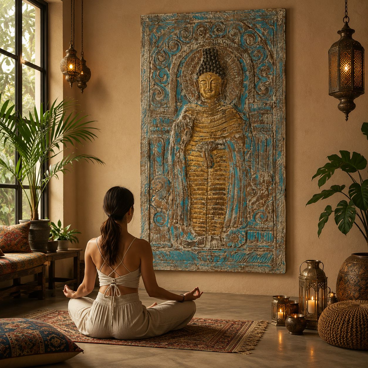 Panel Decorativo Buda Serenidad Oriental - BOUTIQUEDELAINDIA