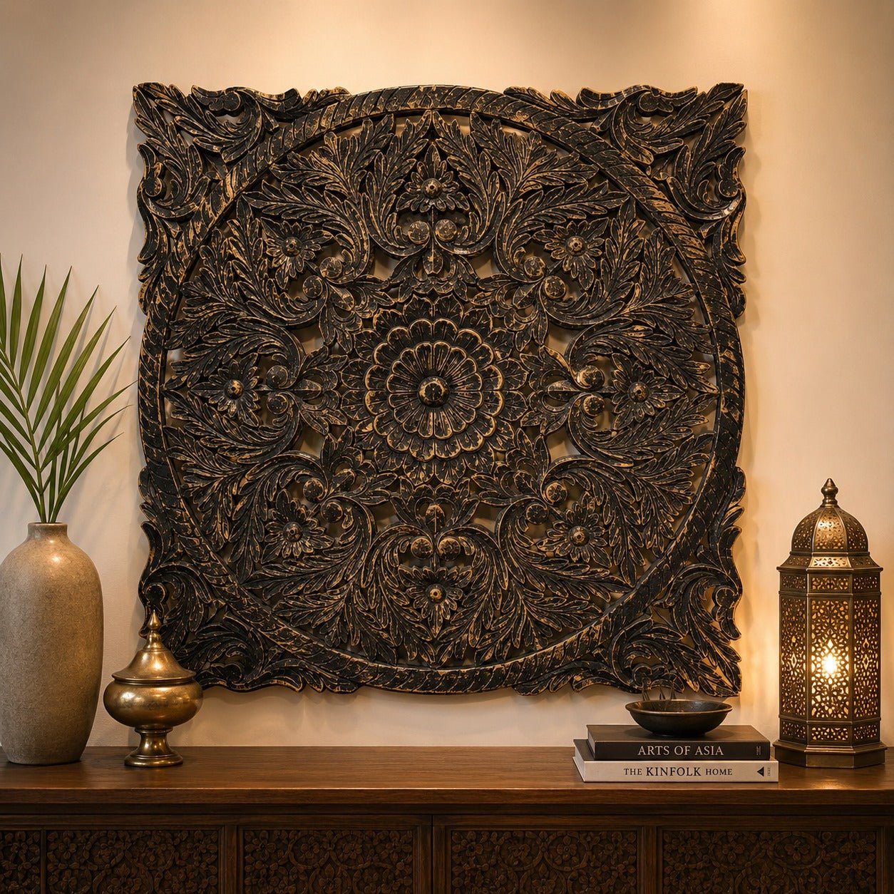 Panel Mandala Floral Vintage Autentico - BOUTIQUEDELAINDIA