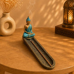 Porta Incienso Buda Oriental Decorativo Turquesa - BOUTIQUEDELAINDIA