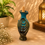 Porta incienso en cono, Azul Turquesa, India, Hindú, Decoración, Cono. 