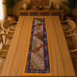 Camino de Mesa Patchwork Morado y Dorado - BOUTIQUEDELAINDIA