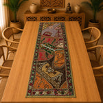 Camino de Mesa Decorativo Patchwork en Tonos Tierra - BOUTIQUEDELAINDIA