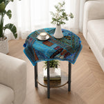 Mantel Decorativo Azul Turquesa Patchwork - BOUTIQUEDELAINDIA