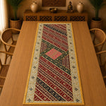 Camino de Mesa Rubí Bordado Artesanal - BOUTIQUEDELAINDIA