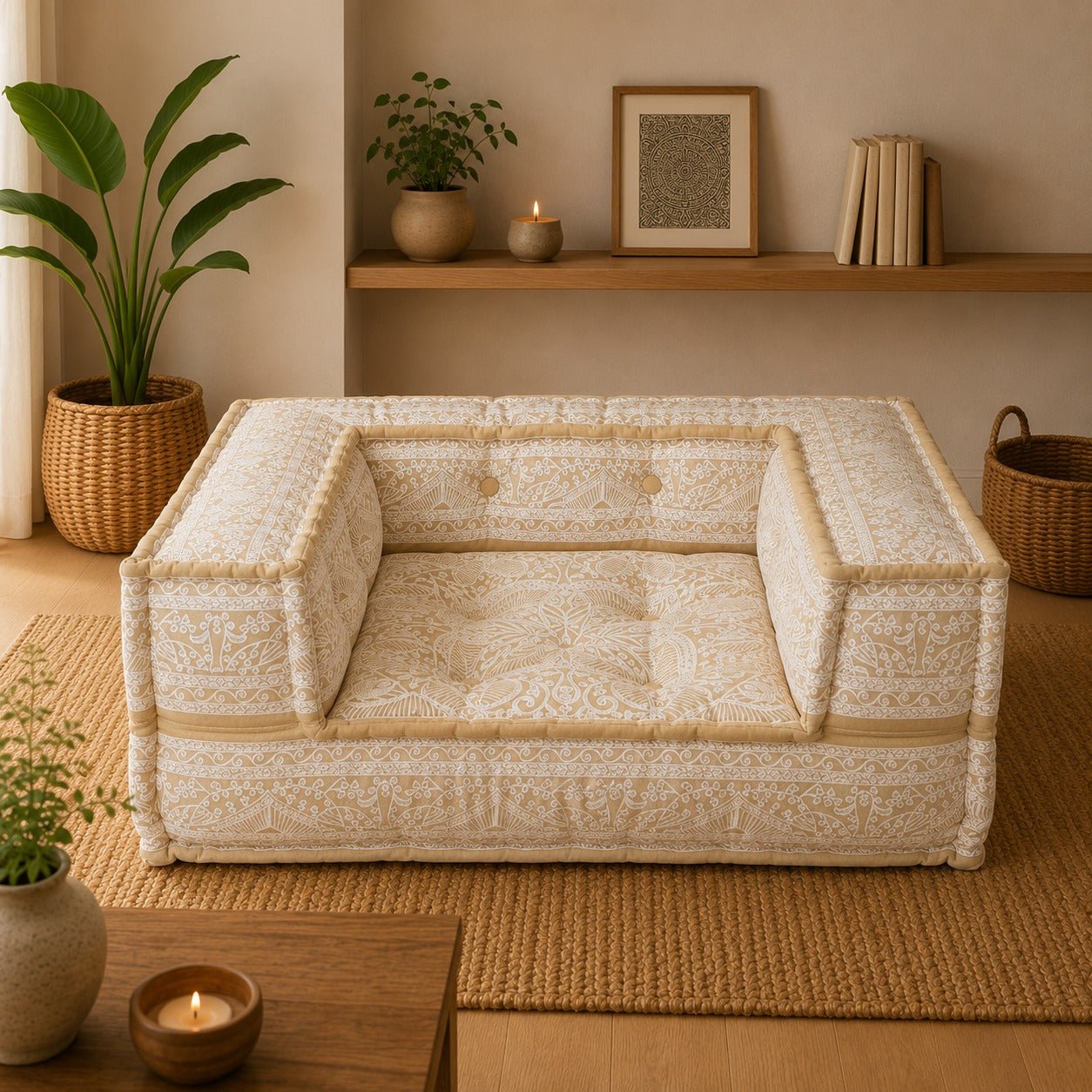 Sofá para Piso Kavya Lounge - BOUTIQUEDELAINDIA