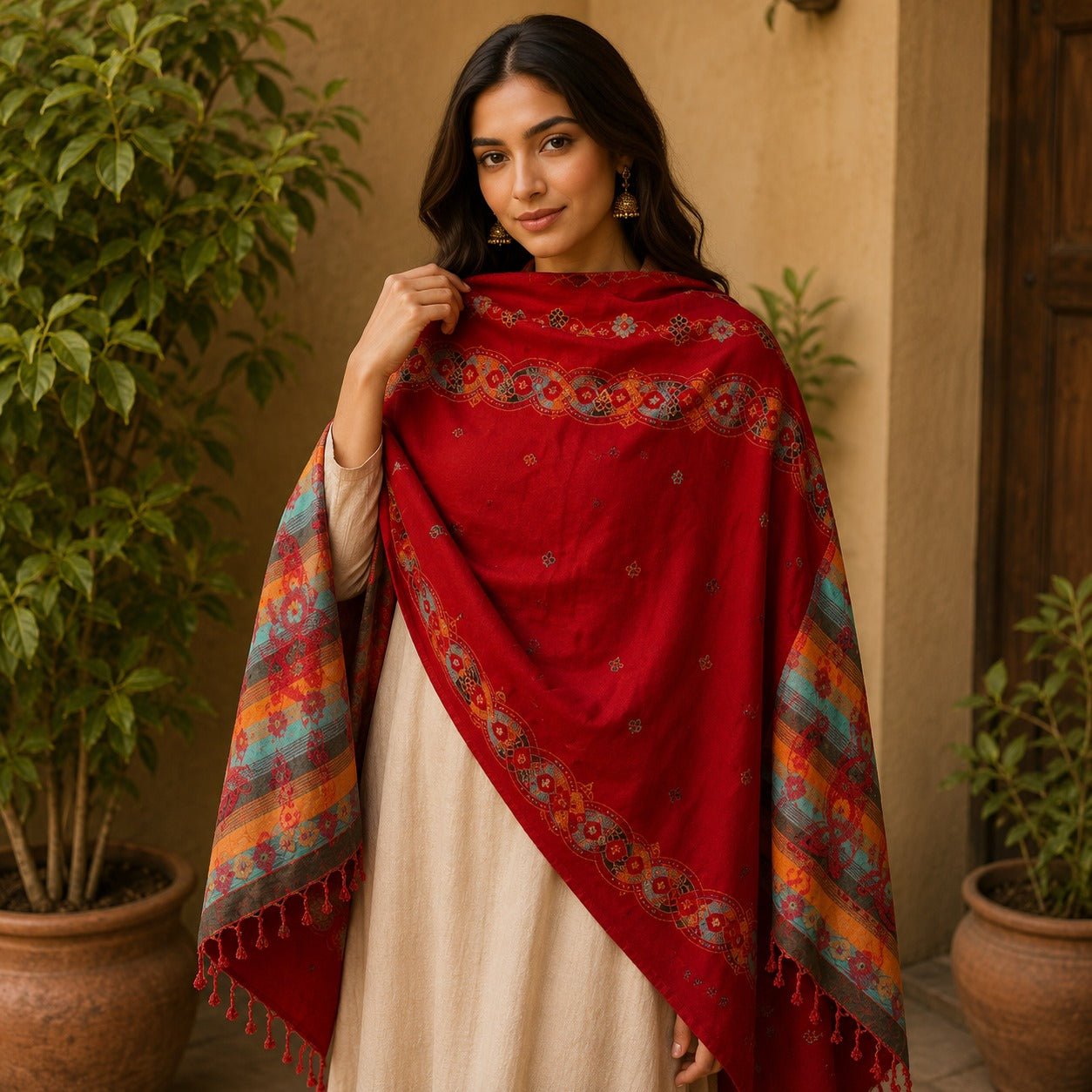 Pashmina Imperial Granada Real - BOUTIQUEDELAINDIA