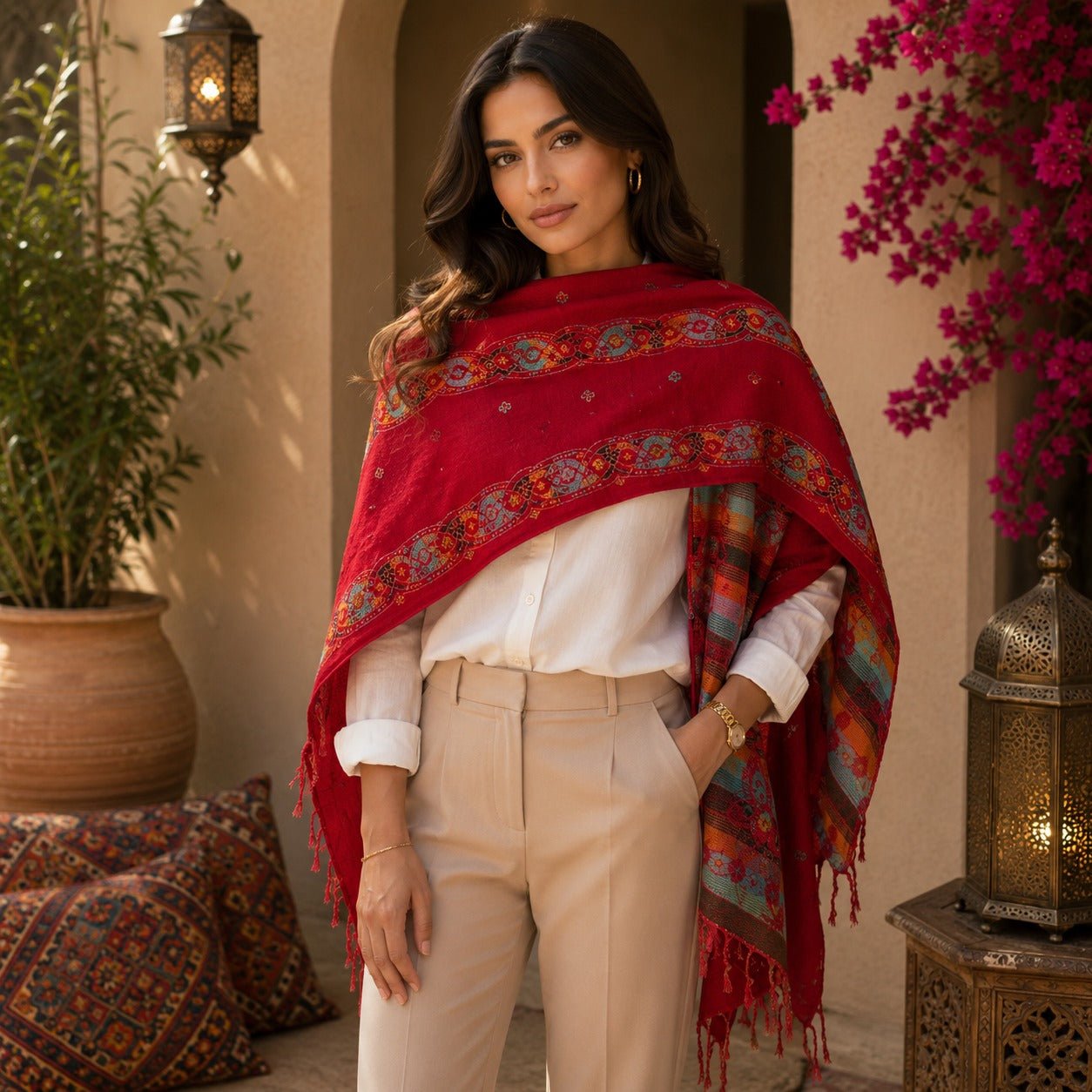 Pashmina Imperial Granada Real - BOUTIQUEDELAINDIA
